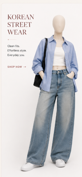 Korean street wear collection